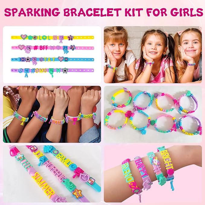 Friendship Bracelet Making Kit for Girls, Christmas Gifts Art & Craft Kits for Kids, DIY Jewelry Making Kit, Birthday Present for Ages 4-12, Toy for Age 4, 5, 6, 7, 8, 9, 10, 11, 12 Years Old