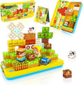 Magnetic Blocks Travel Toddler Toys Magnet Building Cubes STEM Sensory Learning Toys with Box Christmas Birthday Gifts for Kids Ages 3 4 5 6 7 8 Year Old Boys Girls