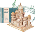3D Wooden Puzzles DIY Mechanical Wooden Wide Model Kit 1000 Pcs 3D Puzzles for Adults Teens 14+Years Puzzle Enthusiasts Box Clockwork Enchanted Castle