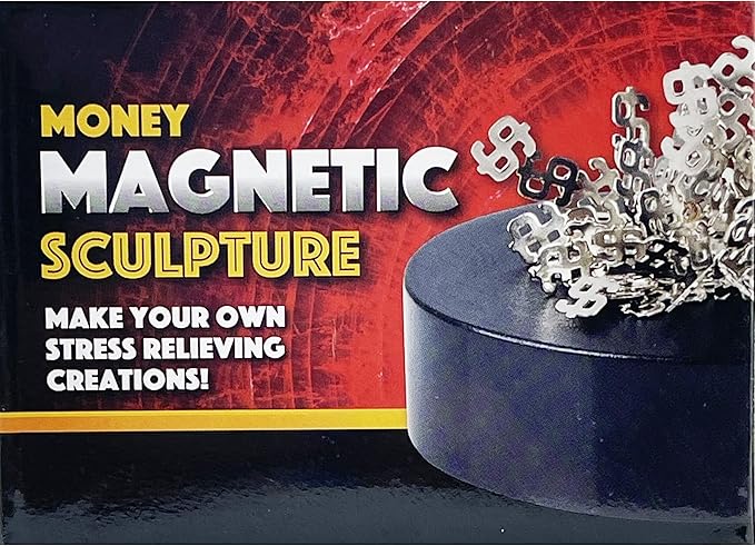 The Dreidel Company Magnetic Sculpture Building Blocks, Create Your Own Masterpiece, Development and Stress Relief, 3.5" Inch (Money)