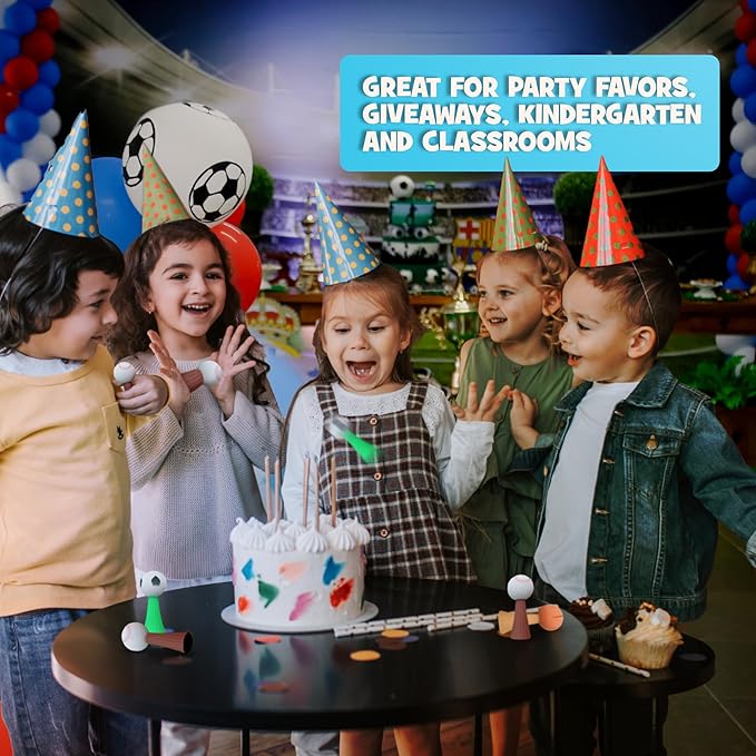 IPIDIPI TOYS Jumpeez Sport Ball Rocket Poppers – 24-Pack Jumping Spring Launcher Toys – Halloween Toys for Trick or Treat, Halloween Goodie Bag Stuffers, Birthday Party Favors for Boys & Girls