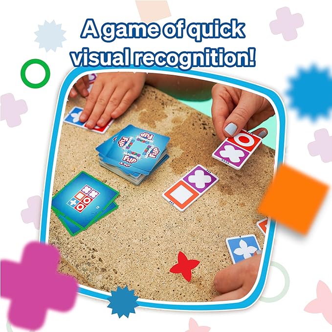 FoxMind Games: Match Madness Flip - Travel Sized Pattern Matching Puzzle Game, Develop Problem Solving-Logic-Fine Motor Skills, Kids 7+, 1-2 Players
