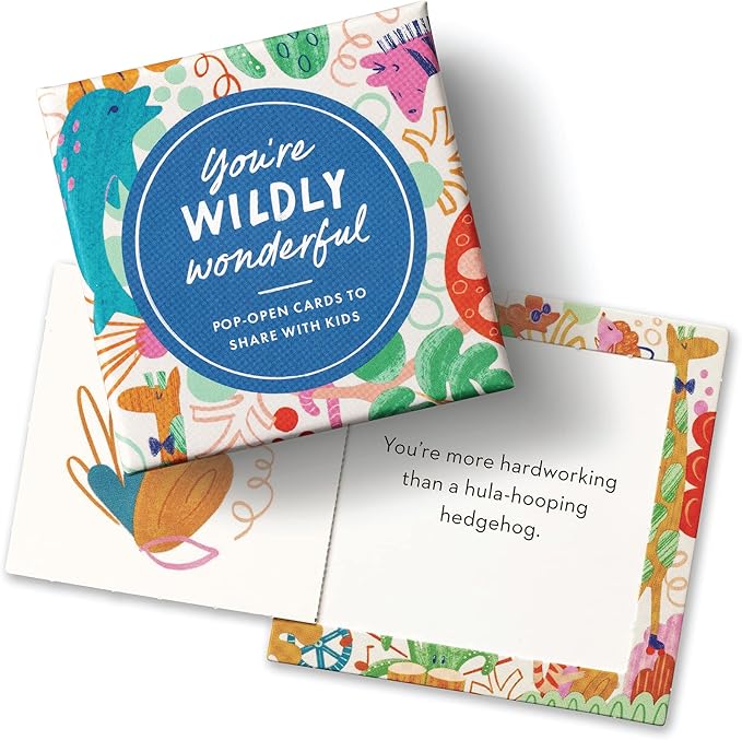 Compendium ThoughtFulls for Kids – 3-Pack of You’re Wildly Wonderful, You Rock, I Love You – 90 Pop-Open Cards to Share with Kids, Each with a Different Inspiring Message Inside