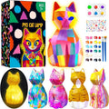 Goodyking Paint Your Own Cat Lamp Craft Kit, DIY 3D Warm Light Cat Lamp, Arts and Crafts for Kids Ages 8-12, Birthday Gifts for 8-12 Year Old Boy Girl, Painting Kit for Kids Ages 3 4 5 6 7 8 9+