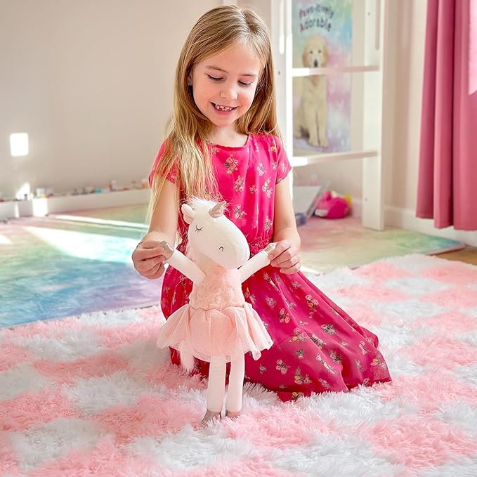 Ballerina Stuffed Unicorn, Unicorn Stuffed Animal, Unicorns Gifts and Doll for Dance Recitals and Ballerinas