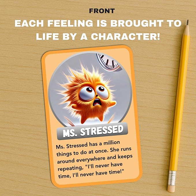 Feelings Explorer – 60 Emotion Cards for Kids Ages 7+ | Social Emotional Learning Game with Questions & Activities | SEL Tool for Parents, Teachers & Therapists | Bonus Cards Included