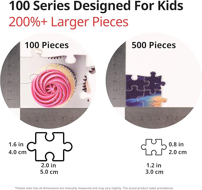 100 Pieces Jigsaw Puzzles, Large Pieces, Puzzles for Beginners, Easy Puzzles for Kids and Seniors, Family Game Nights, Finish Size 15.7 x 11.8 in (Panda Park)
