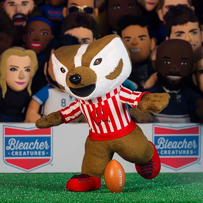 Bleacher Creatures Wisconsin Badgers Bucky Badger 10" Mascot Plush Figure - A Mascot for Play or Display