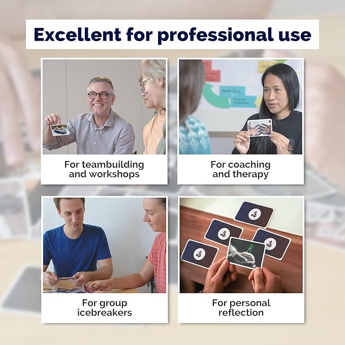 metaFox Coaching Picture Cards | Growing Together | Conversation Cards for Ice Breakers and Team Building Activities | Motivational Postcards for Your Next Coaching and Training Sessions