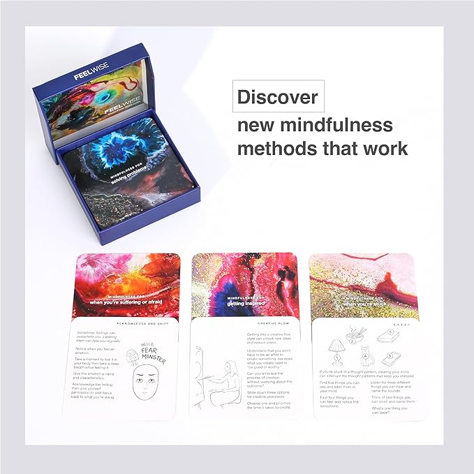 Mindfulness Cards | 48 Research-Backed Techniques for Real-Life Situations | Emotional Intelligence, Growth Mindset, Conflict Resolution, & Daily Mindfulness