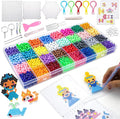 Fuse Beads Kit for Girls Ages 6+ – 4400 Pcs 5mm Beads in 32 Colors with Spray Bottle, Puzzle Guide, Clamps & Chains | Creative DIY Arts & Crafts Gift
