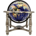 Unique Art Since 1996 150 GB CRY Gemstone Globe, Blue Crystallite Silver,150 GB BLUE CRY SILVER