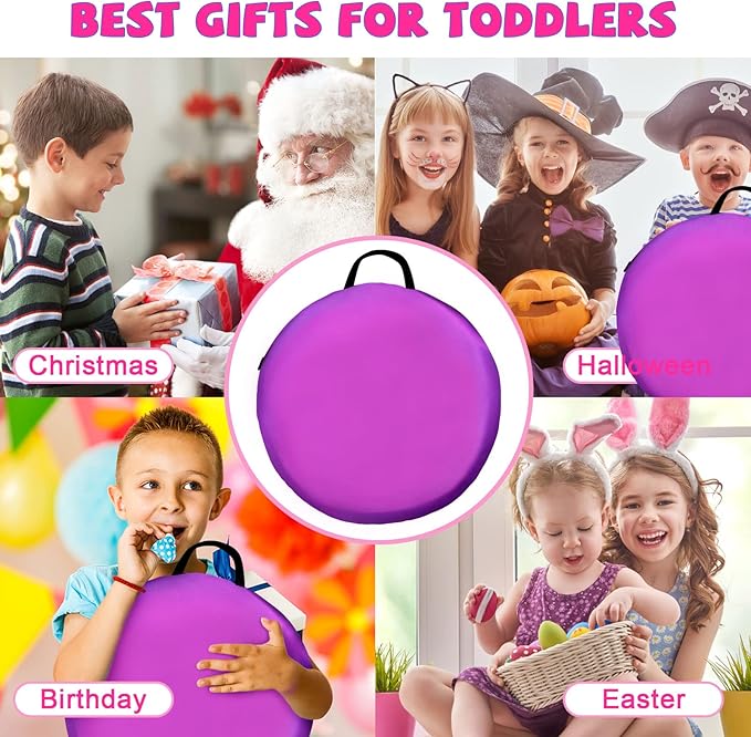 Kids Play Tunnel for Toddlers 1-3, Baby Crawling Toys for 1 2 3 4 Year Old Girl Boy Birthday Gift, 6 Foot Pop Up Tunnel, Indoor Outdoor Toddler Toys for Infant Children or Dog