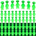 200 Pcs Mini Alien Figures Glow in The Dark Small Little Tiny Aliens Figurine to Hide and Seek for Space Party Favors Prank Rubber Toys Bulk Gifts for Halloween Party Goodie Bag Fillers