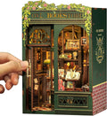 CUTEBEE Book Nook Kit, DIY Miniature House Kits for Adult and Teens, Dollhouse Mini Booknook House Bookshelf Decor, DIY Craft Gifts for Family and Friends（Owl Bookstore）