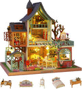 Flever DIY Miniature House Kit, Tiny Home Kit with LED Light, Mini House Build Craft Kits for Adults and Teens, Home Decor Creative Gift for Family/Friends (Secret Jungle)