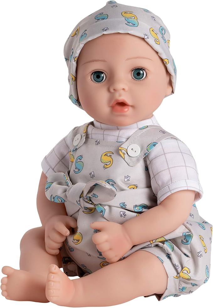 ADORA Wrapped in Love Babies, 6-Piece Set Baby Doll with Voice Recorder Feature, Includes, Removable Outfit, Headband, Romper, Pacifier and Diaper, Birthday Gift for Ages 3+ - Dearest