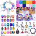 2880pcs Girls Toys Bracelet Making Kit,Beads Charm Jewelry Making Kit Supplies,Clay Beads Unicorn/Mermaid Crafts Birthday Christmas Gifts for Girls