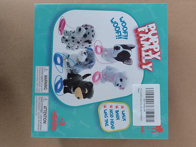 YH YUHUNG Walking and Barking Toy Dog with Remote Control Leash Puppy Electronic Pets Interactive Toys for Kids (White)