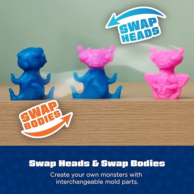Elmer's Squishies Mix and Match, DIY Squishy Toys, Kids Crafts, Creates 4 Mix and Match Characters, 24 Piece Kit (Pack of 4)