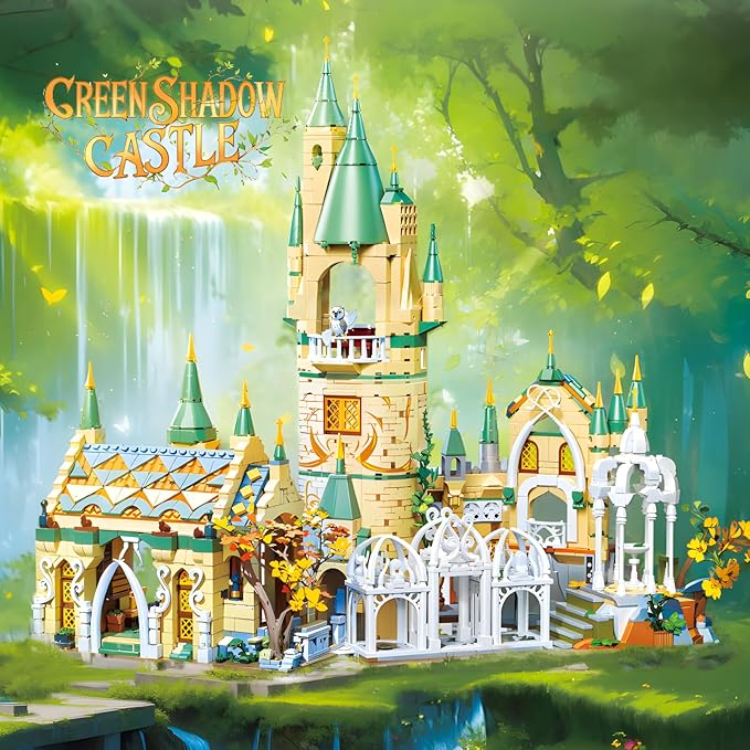 Magic Medieval Castle Architecture Building Block Sets, Creative Ideals Gifts for Boys Girls Adults (1555PCS)