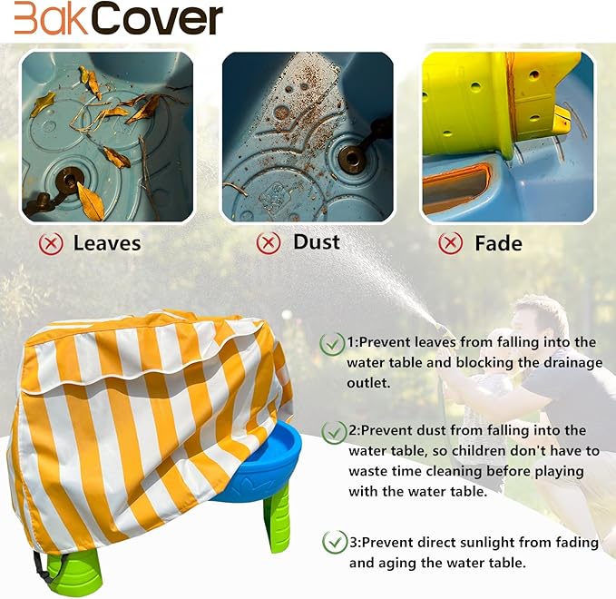Water Table Cover Rain Showers Splash Pond Water Table, Water Table Cover for Water Table for Toddlers 1-3, Water Table Accessories for Outside Toys For Toddlers 1-3-Cover Only