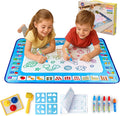 Water Doodle Mat | Mess Free Painting for Toddlers | Doodle Pad for Kids Ages 3-12 | Toddler Drawing Pad with Fillable Pens & Booklet | Fun and Interactive Water Mat for Girls & Boys | Sagemax
