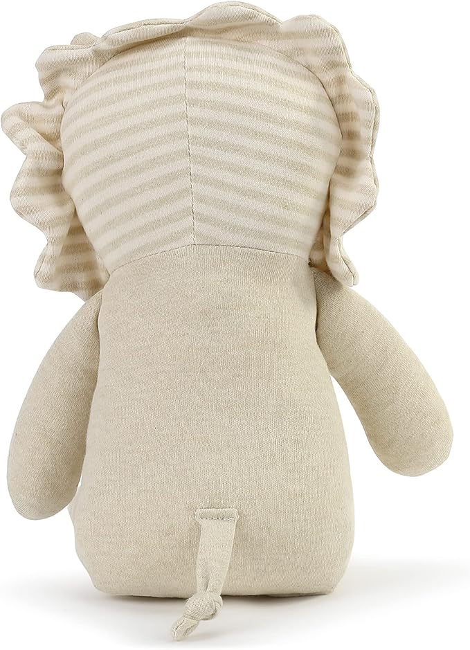 DEMDACO Brave Little Lion Tan Stripe 16 inch Polyester Plush Fabric Figure Toy
