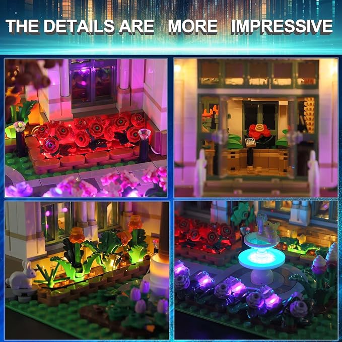 LED Light Kit for Lego 21353 Ideas Botanical Garden Building Set, Compatible with Lego 21353 Building Blocks Model(Not Include Blocks Set)