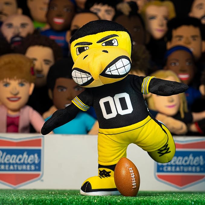 Bleacher Creatures Iowa Hawkeyes Herky The Hawk 10" Mascot Plush Figure - A Mascot for Play or Display