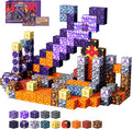 Magnetic Blocks Building Toys - 108PCS Magnet Building Blocks Set Construction Cubes STEM Sensory Stacking Kids Toys for Age 3-5, 4-8, 8-12