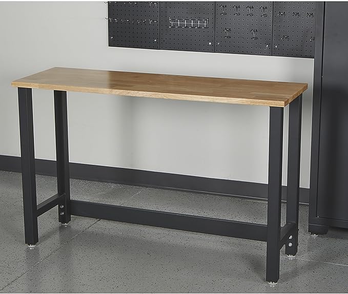 Strongway Steel Garage Storage System with Drawers, Pegboard, Shelves, Tabletop, 2 Rolling Cabinets, 81.5in. x 75.7in.