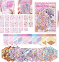 3D Sticker Scene Book,Sticker Therapy for Adults,Include 10 Beautiful House Isometric 3D Space DIY Scene Stickers Book,Cute Art Stickers for Girls