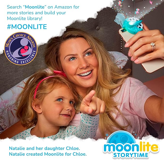 Moonlite Storytime Disney Megabundle with Mini Projector and 10 Classic Bedtime Stories, A Magical Way to Read Together, Digital Storybooks, Fun Sound Effects, Learning Gifts for Kids Ages 1 and Up