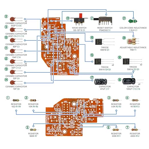 Soldering Practice Kit DIY Walkie-Talkie Interactive Game Plug-in Circuit Kit Electronics Projects Soldering Kit Welding Skills Learn Soldering Kit for Beginners
