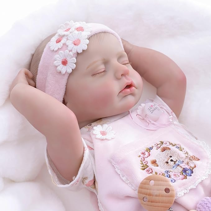 Reborn Baby Dolls – 20 Inch Real Baby Dolls That Look Real, Full Body Vinyl Girl Doll, Lifelike Newborn with Accessories, Comfort Gift for Girls Ages 3+, Pretend Play & Collectors