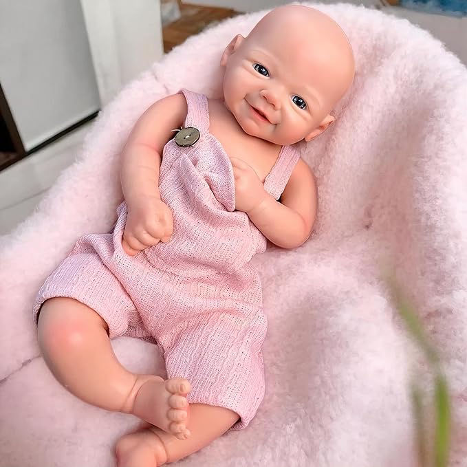 Reborn Baby Dolls Lifelike 18inch Full Silicone Baby Doll Realistic Handmade Silicone Anatomically Correct Girl Dolls