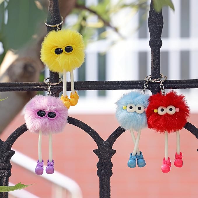 24 PCs Kids Keychains - Keychain Cute for Birthday Back-to-school Goodie Bags Pinata Toys Classroom Prizes Elementary Carnival Prizes in Bulk Party Favors 8-12 Back to School Gift