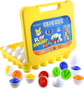 Play Brainy Montessori Alphabet Matching Eggs, 26 Pc. ABC Letter Set, Educational Early Learning Toys and Shape Recognition Sorter Puzzle for Toddlers and Preschool Students, Easter Gift