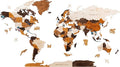 HYPERI Multilayered 3D Wooden World Map Wall Decor, Wood Art Wall Decor, Mapa Mundi Para Pared, World Maps and Push Pins, Christmas, Valentine's Day Gifts For Dad, Mom, Boss, Husband, Wife (Large)