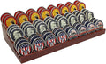100% Solid Wood Challenge Coin Display Stand,Three-Tier Coin Rack Military Coins Display Holders Shelves,9 Row Wooden Army Collectible Coins Holder Case Holds 60-75 Coins