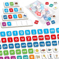 Aizweb Magnetic Letters, Phonics Games Letter Tiles Alphabet Magnets Learn to Read Spelling Phonemic Awareness Speech Therapy Science Reading Manipulative Elkonin Box Preschool Kindergarten Classroom