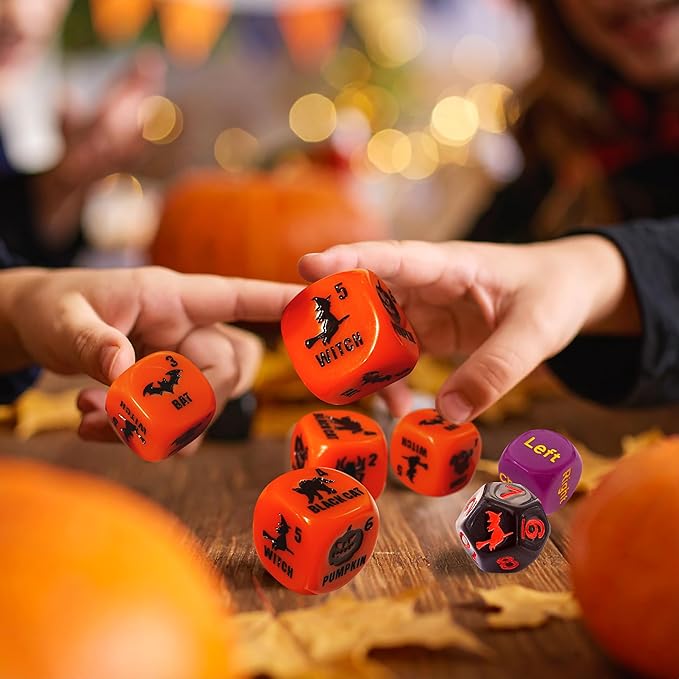 Ditch the Witch Dice Game for Ages 8+ – Fast-Paced Family Games with Custom 6 Sided Dice, Witch Counter, and Directional Play – Halloween Fun for 2-4 Players, Perfect for Gifting or Family Game Night