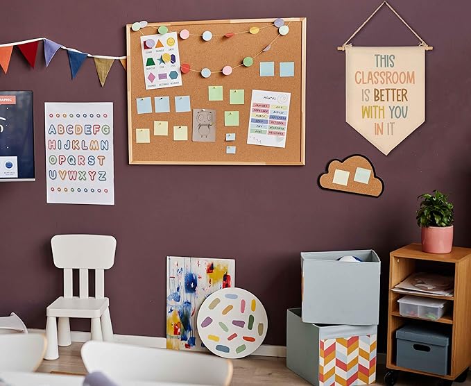 This Classroom Is Better With You In It-Classroom Décor-Classroom Poste-Playroom Décor-Child Art-Canvas Hanging Pennant Flag Banner Wall Sign Decor Gift-Birthday Christmas Gift