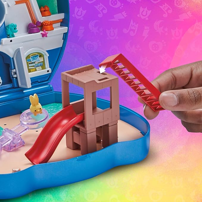 My Little Pony Mini World Magic Compact Creation Critter Corner Toy, Buildable Playset with Hitch Trailblazer Pony for Kids Ages 5 and Up