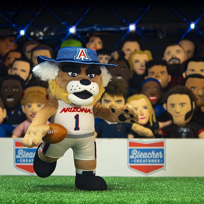 Bleacher Creatures Arizona Wildcats Wilbur 10" NCAA Mascot Plush Figure - A Mascot for Play or Display