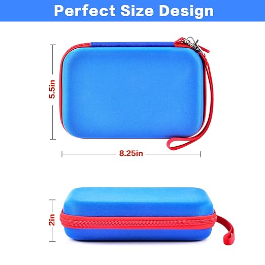 casmilee Case Compatible with Giiker Super Slide Brain Games, Brain Teaser Puzzles Organizer Storage Bag, Flow Slider Puzzle Game Holder (Blue)