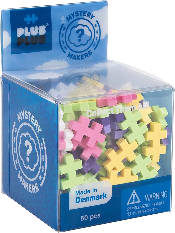 PLUS PLUS – Set of 3 Mystery Makers – Pets, Bundle 2 – Construction Building STEM | STEAM Toy, Interlocking Mini Puzzle Blocks for Kids