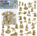 BMC WW2 Iwo Jima US Marines Plastic Army Men - Tan 36pc American Soldier Figures