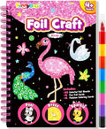 FUNNYB&G Foil Art Craft Activity for Kids - Gift for Girls Boys Crafts for Kids Fun Art Supplies DIY Creative Travel Toys, Birthday Gift Party Favor Toys for Girls 4 5 6 7 8 9 Years Old(Birds)